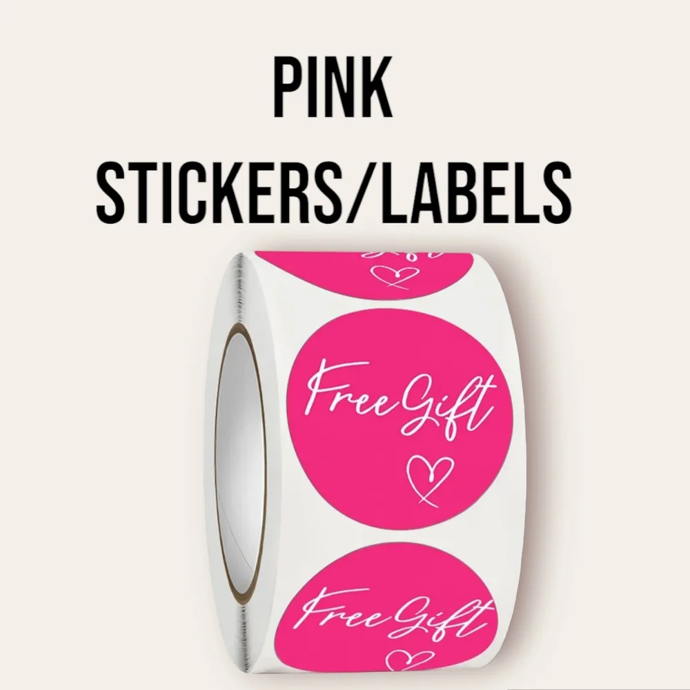 New 500pcs Free Gift Stickers - Pick a Color